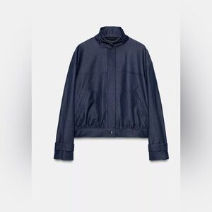 Zara Dark Blue Casual Jacket